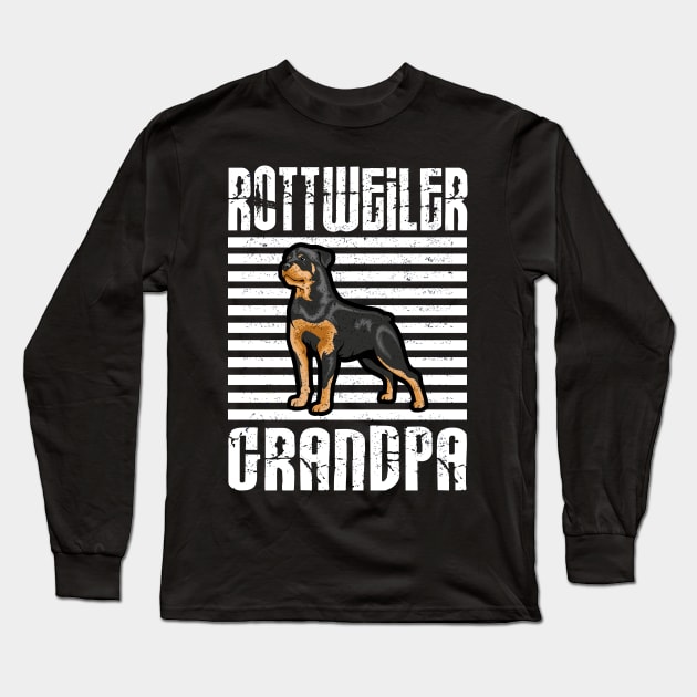 Rottweiler Grandpa Proud Dogs Long Sleeve T-Shirt by aaltadel